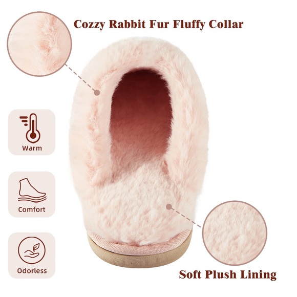 Comfy Memory Foam Slippers Indoor/Outdoor- Pink - Picture 7 of 7